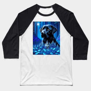 Beaming Black Labrador Baseball T-Shirt